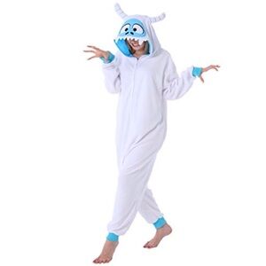 White and Blue Monster Onesie NWOT size Large